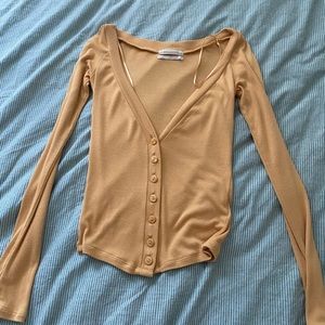 Urban Outfitters Yellow Cardigan